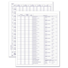 Registro Prospetto riepilogativo per associazioni sportive - 8 pagine prenumerate - 31x24,5 cm
